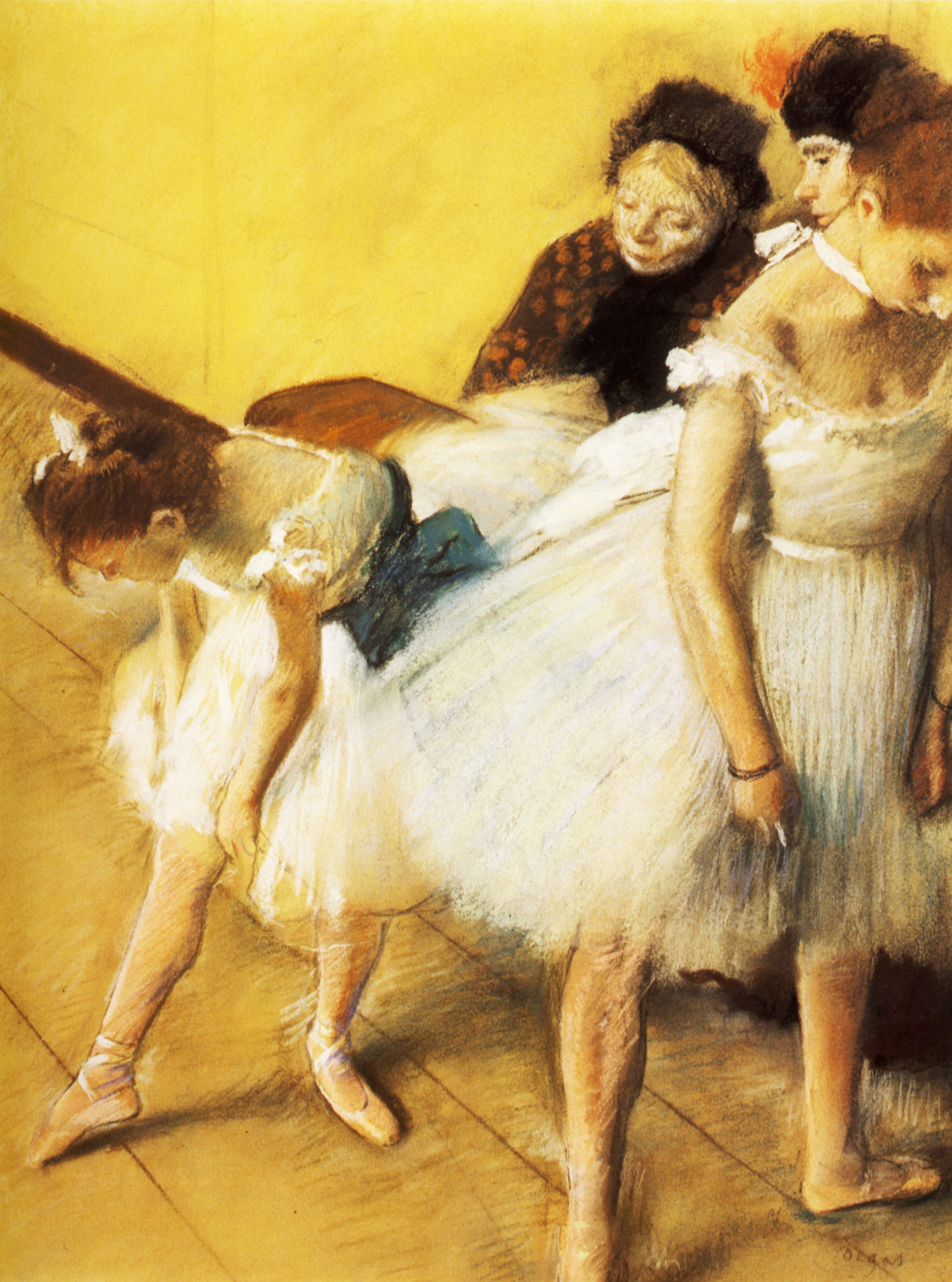 Egzamin z tańca by Edgar Degas - 1880 - 63.4 x 48.2 cm 