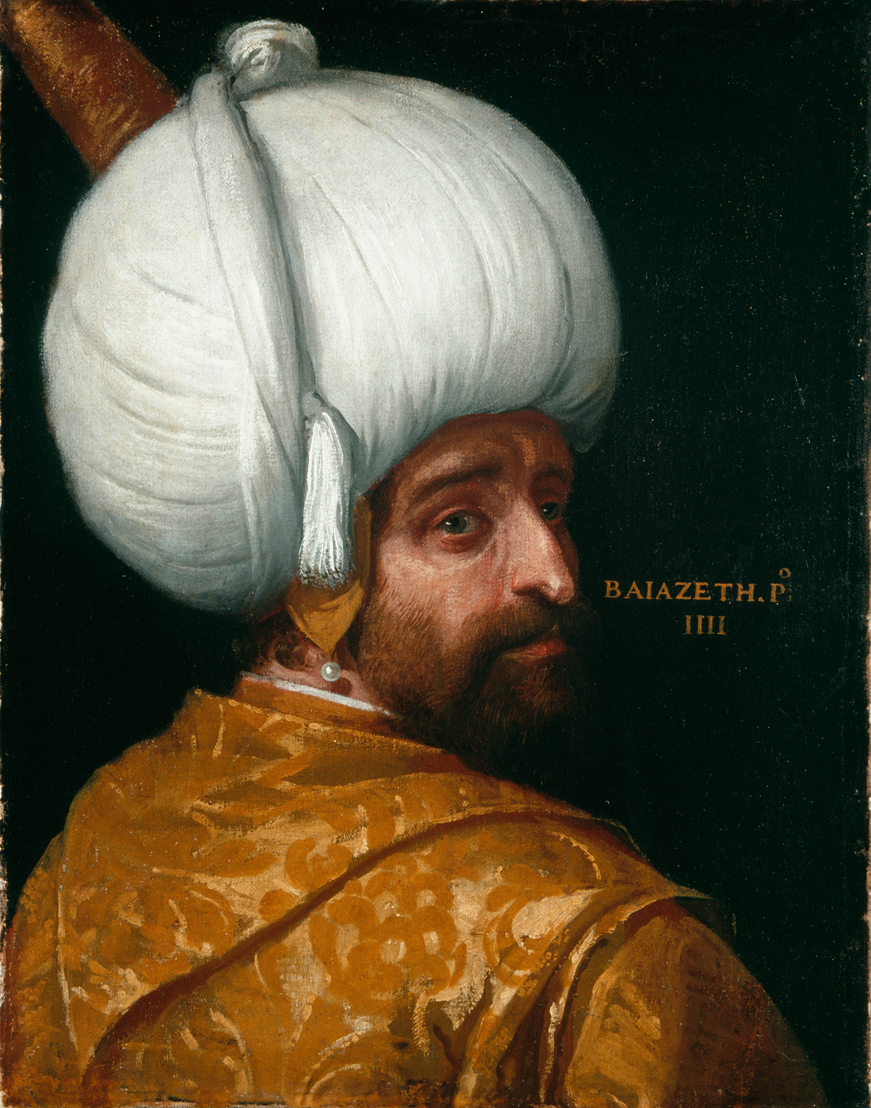Sultan Bajezid I by Paolo Veronese (and workshop) - c. 1575 - 68,5 x 54 cm National Museum in Krakow