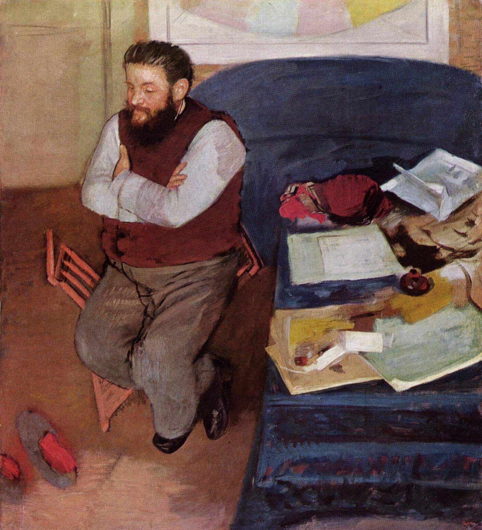 迭戈·马尔泰利 by 埃德加 德加 - 1879 - 110.40 x 99.80 cm 