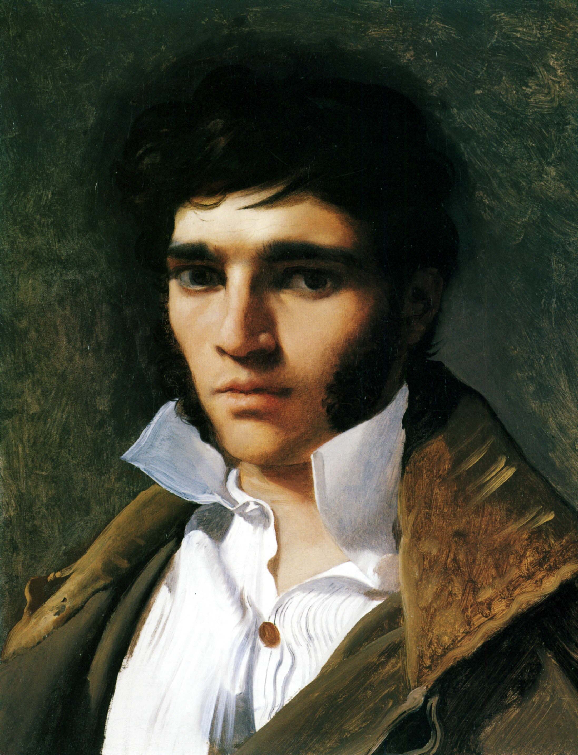 保罗·勒莫恩 by 让·奥古斯特·多米尼克· 安格尔 - 1810 - 46 x 35 cm 