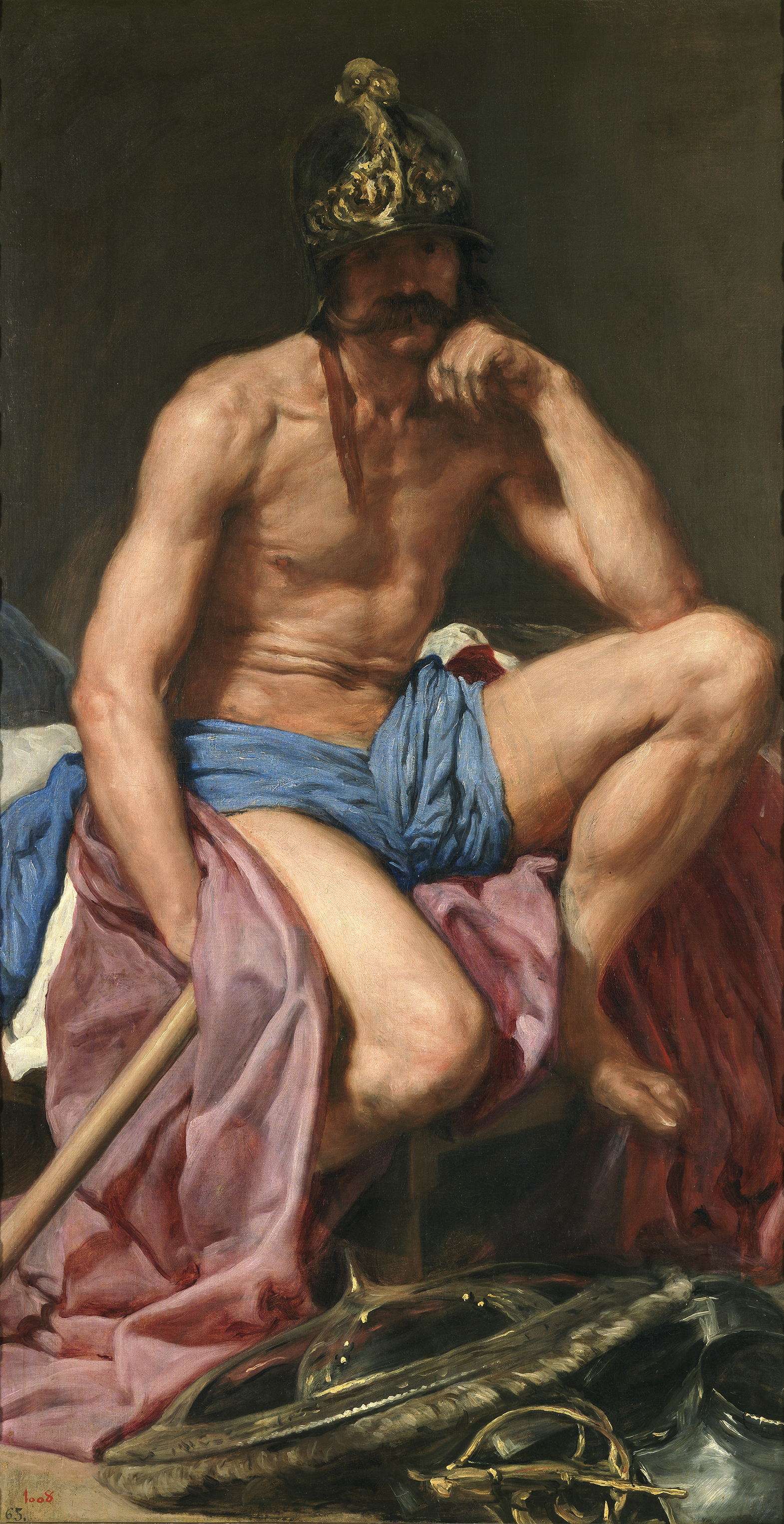 Il riposo di Marte by Diego Velázquez - 1640 - 70 in × 37 in 