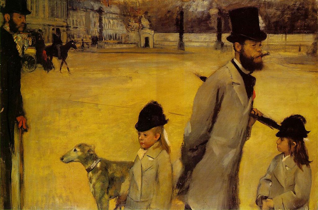 Площадь Согласия by Edgar Degas - 1875 - 78.4 см × 117.5 см 
