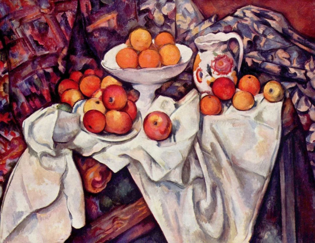 Still Life with Apples and Oranges by Paul Cézanne - 1895-1900 - 73 × 92 cm Musée d'Orsay