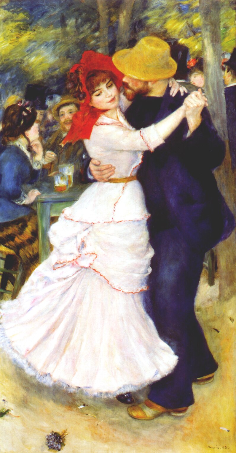 Dans in Bougival by Pierre-Auguste Renoir - 1883 - 98 x 182 cm 