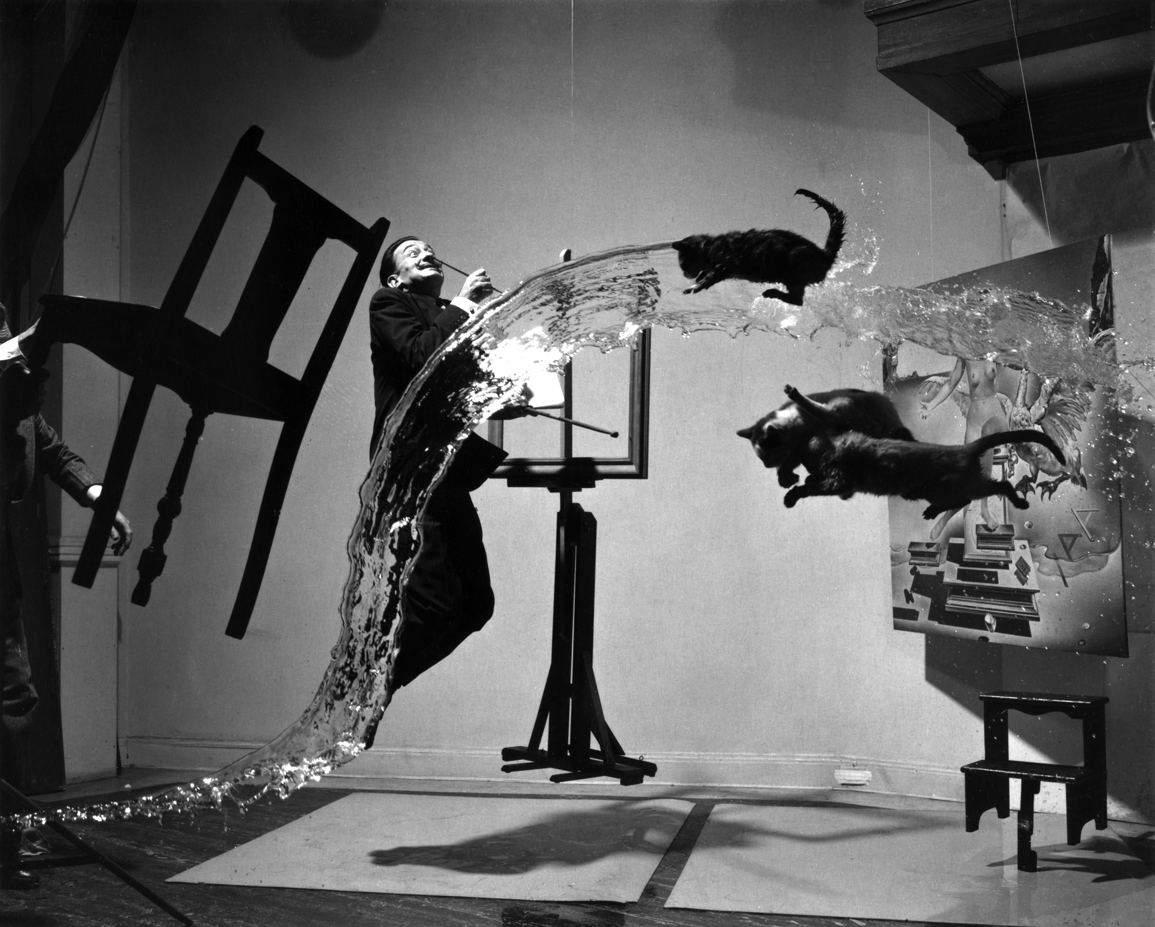 Dali Atomicus by Philippe Halsman - 1948 - - Library of Congress