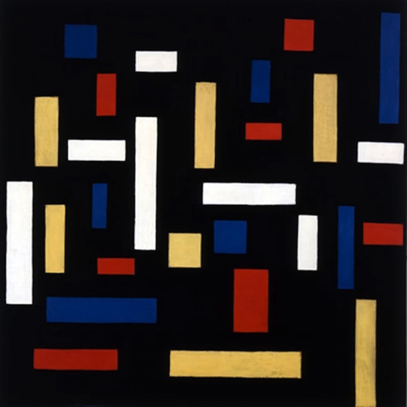 Komposition VII (die drei Gnaden) by Theo van Doesburg - 1917 - 33 1/2 x 33 1/2 " Mildred Lane Kemper Art Museum