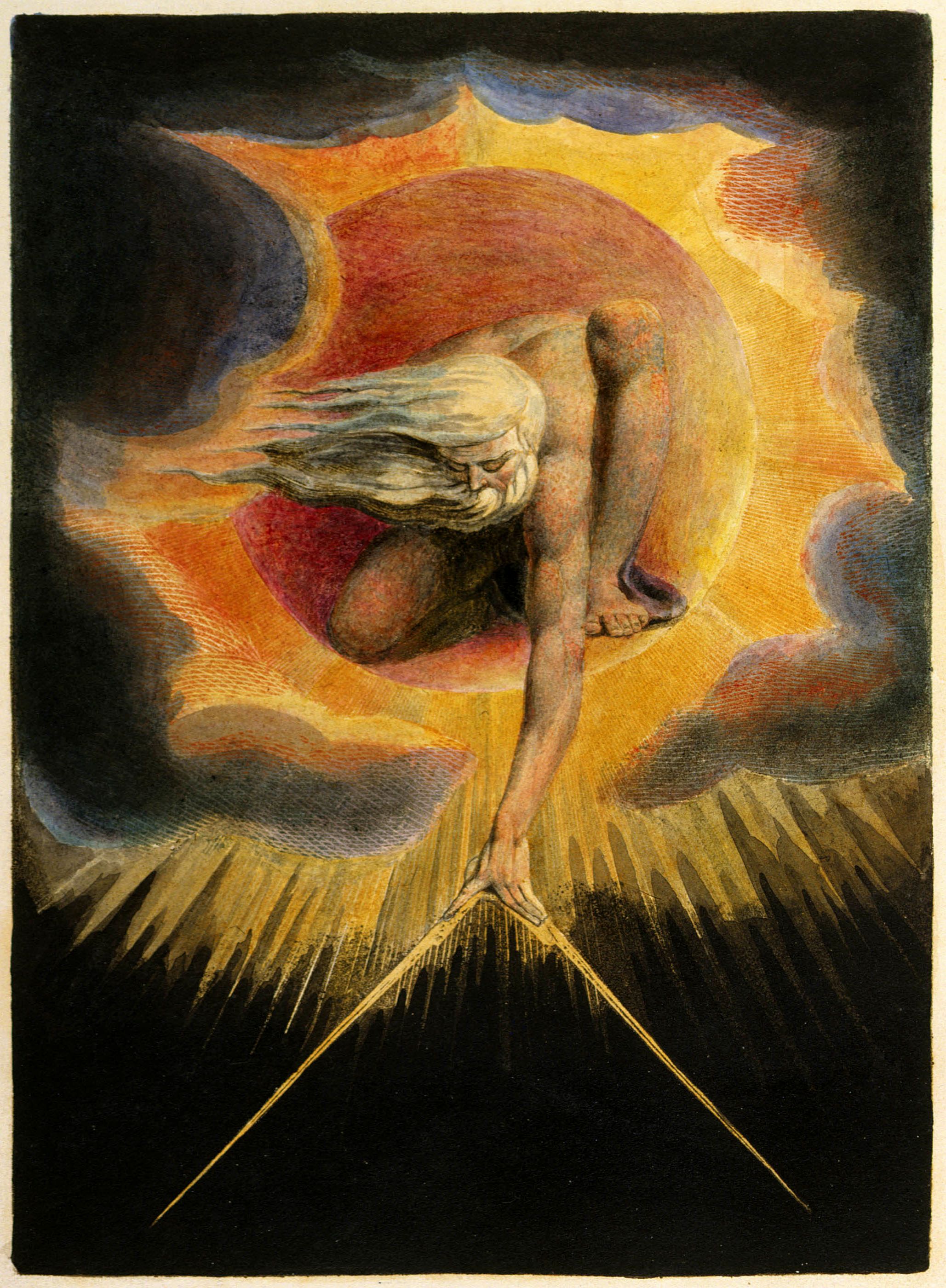 Ancient of Days by William Blake - 1794 - 23.3 x 16.8 cm British Museum