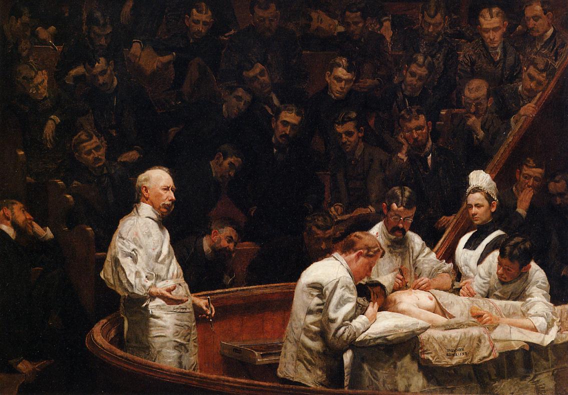 La clinica di Agnew by Thomas Eakins - 1889 - - 