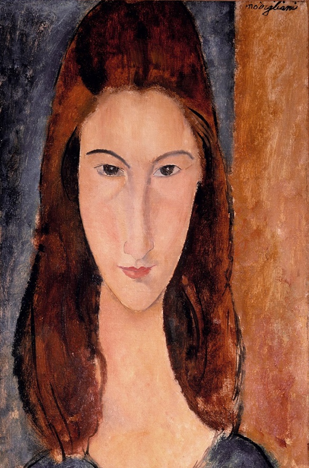 Jeanne Hebuterne by Amedeo Modigliani - 1919
 - 55 x 38 cm
 collezione privata
