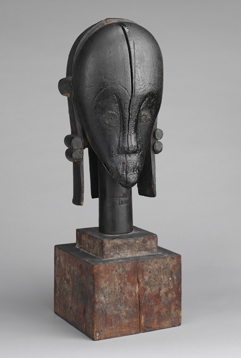 Relikwiarz w kształcie głowy by The Fang peoples - XIX-XX wiek - 46.5 x 24.8 x 16.8 cm 