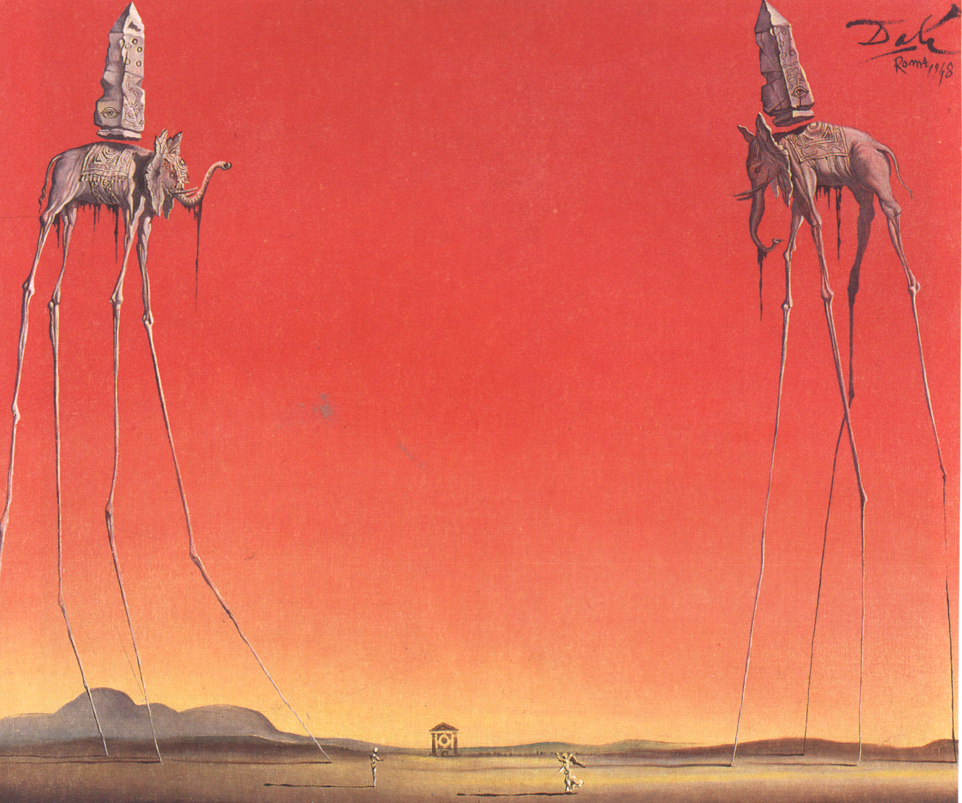 De Olifanten by Salvador Dali - 1948 - - 