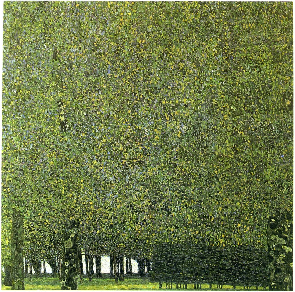 公园 by 古斯塔夫· 克林姆特画 - 1910 - 110.4 x 110.4 cm 現代藝術博物館