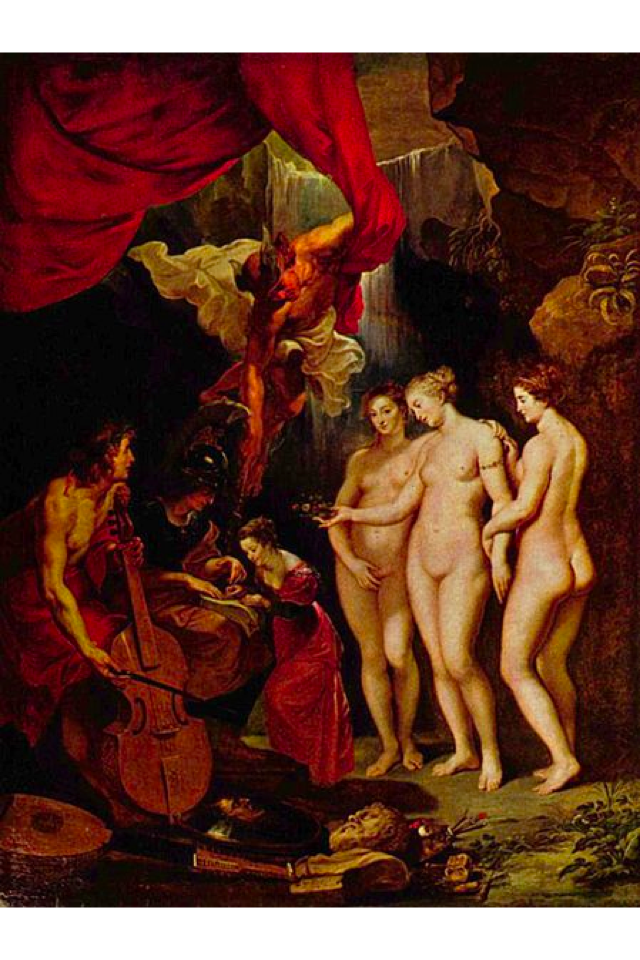 Educazione della Principessa by Peter Paul Rubens - c. 1622-1625 - 394 cm  × 295 cm Musée du Louvre