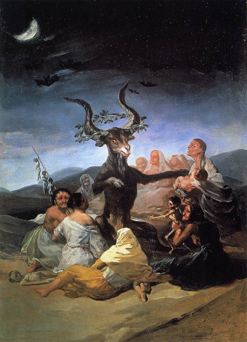 Hexensabbat by Francisco Goya - 1797-98 - - Museo Lázaro Galdiano