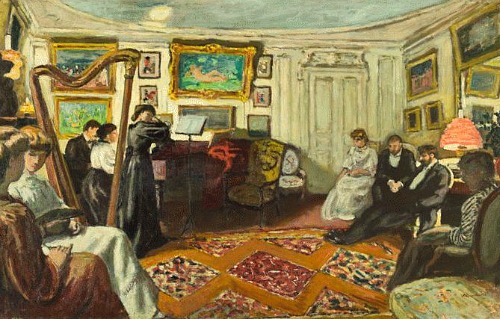 Muziek by Albert Andre - 1900 - 63,5 x 99,5 cm 