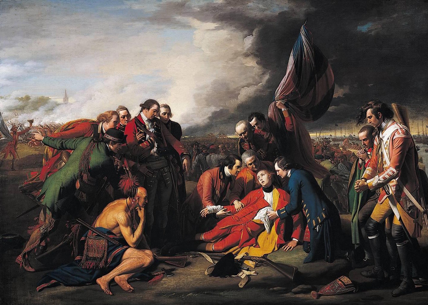 The Death of General Wolfe by Benjamin West - 1771 - 1,51 m x 2,13 m National Gallery of Canada