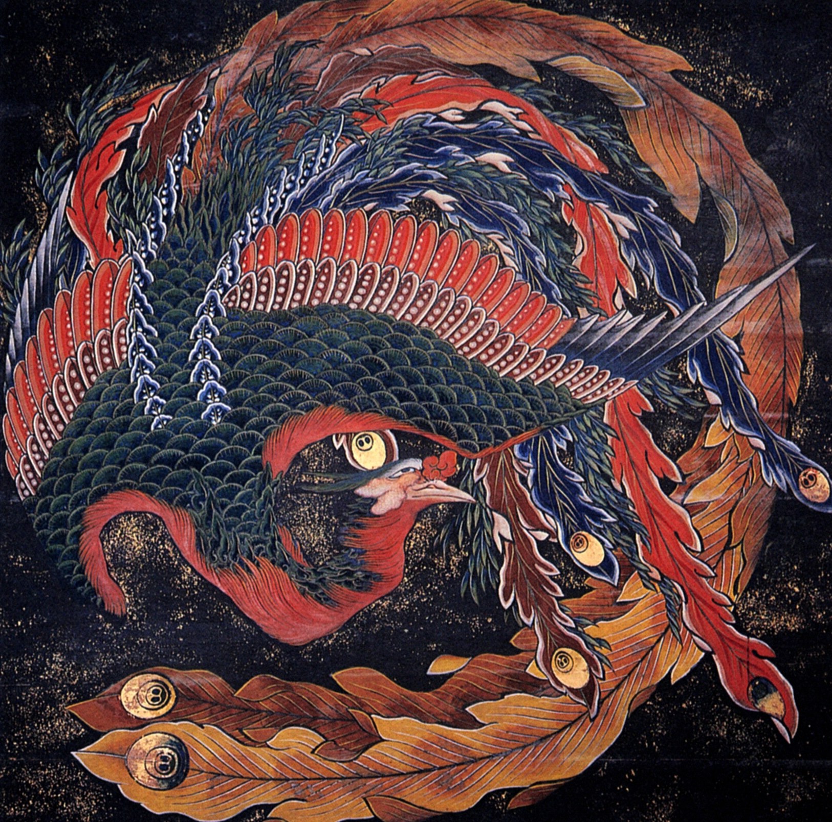 Phoenix by Katsushika Hokusai - c. 1846 - - Museum of Fine Arts