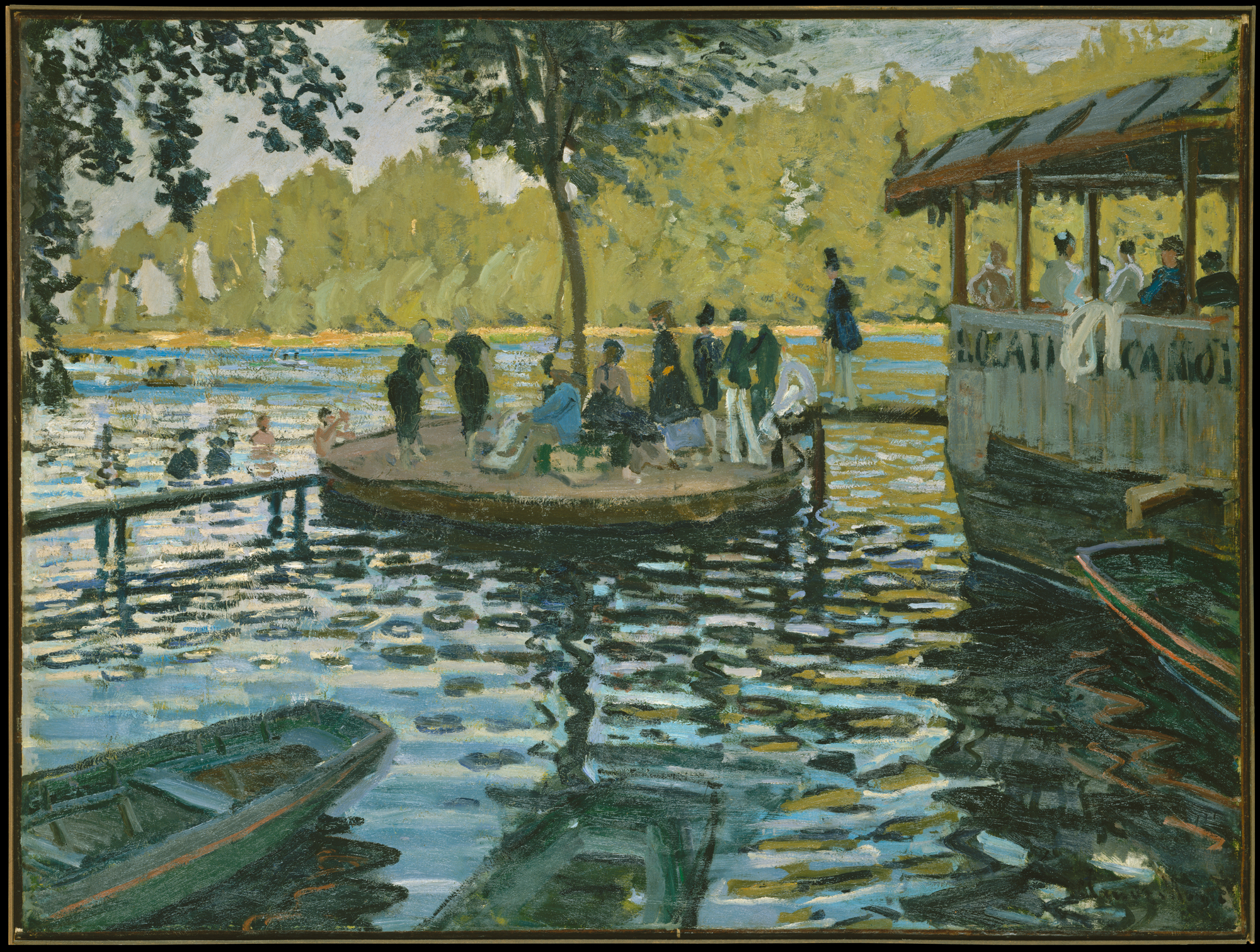 La Grenouillère by Claude Monet - 1869 Museo Metropolitano de Arte