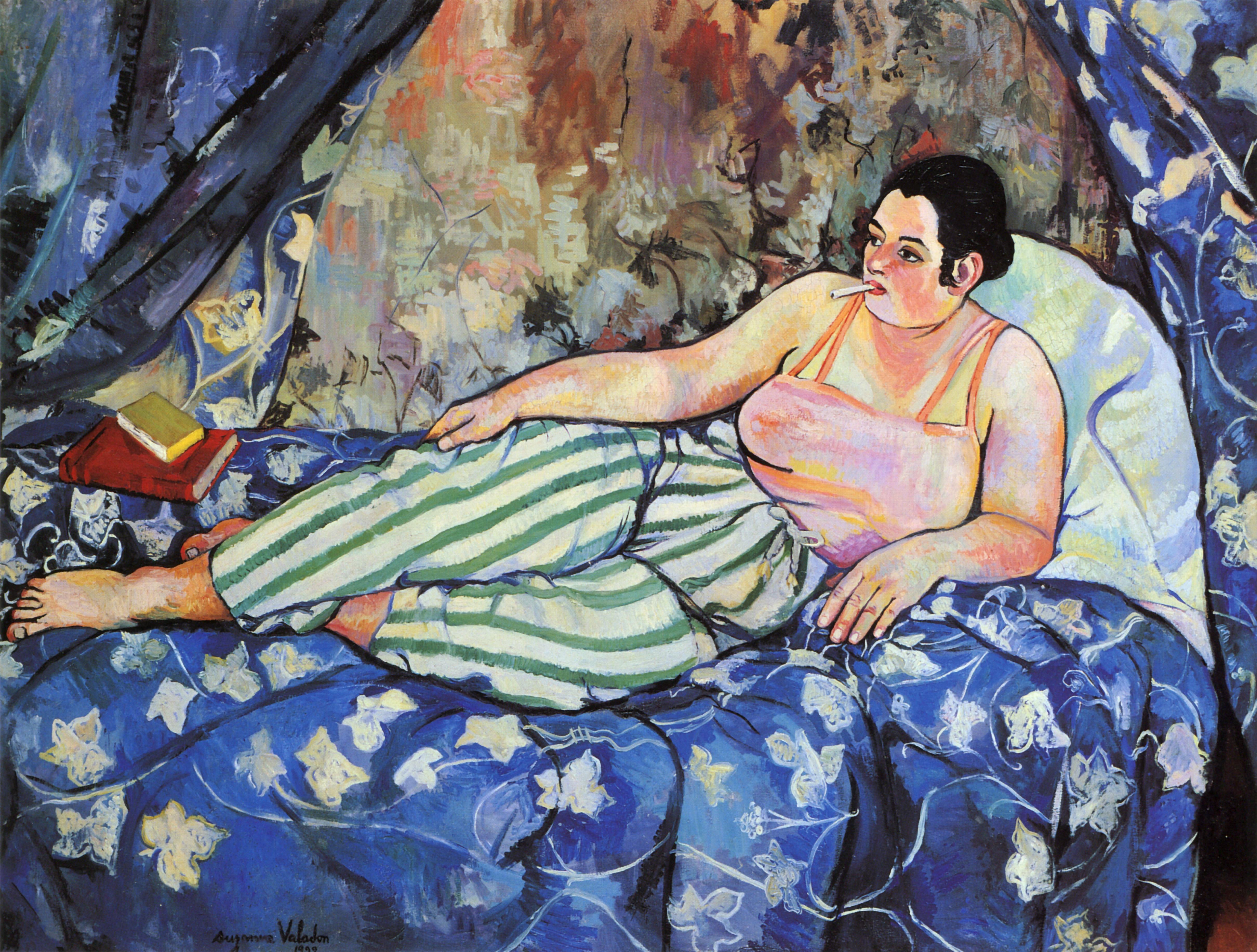 Το μπλε δωμάτιο by Suzanne Valadon - 1923 - 90 x 160 εκ 