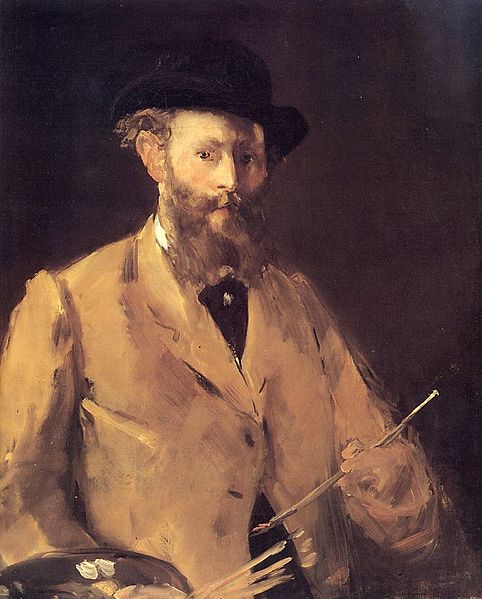 Self-Portrait with Palette by Édouard Manet - 1879 - 83 × 67 cm private collection