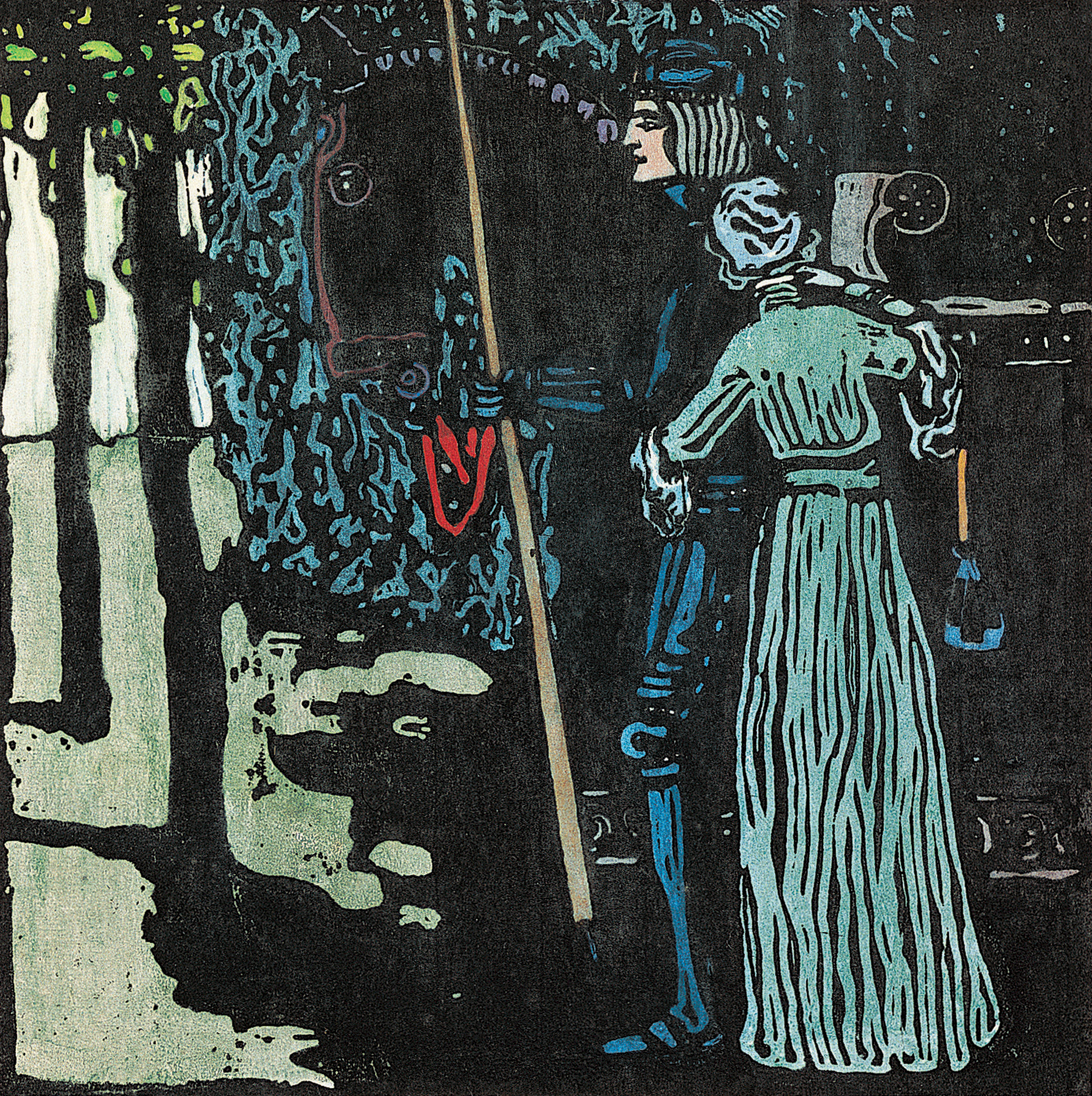 Farewell by Wassily Kandinsky - 1903 - 31.2 x 31.2 cm Tretyakov Gallery