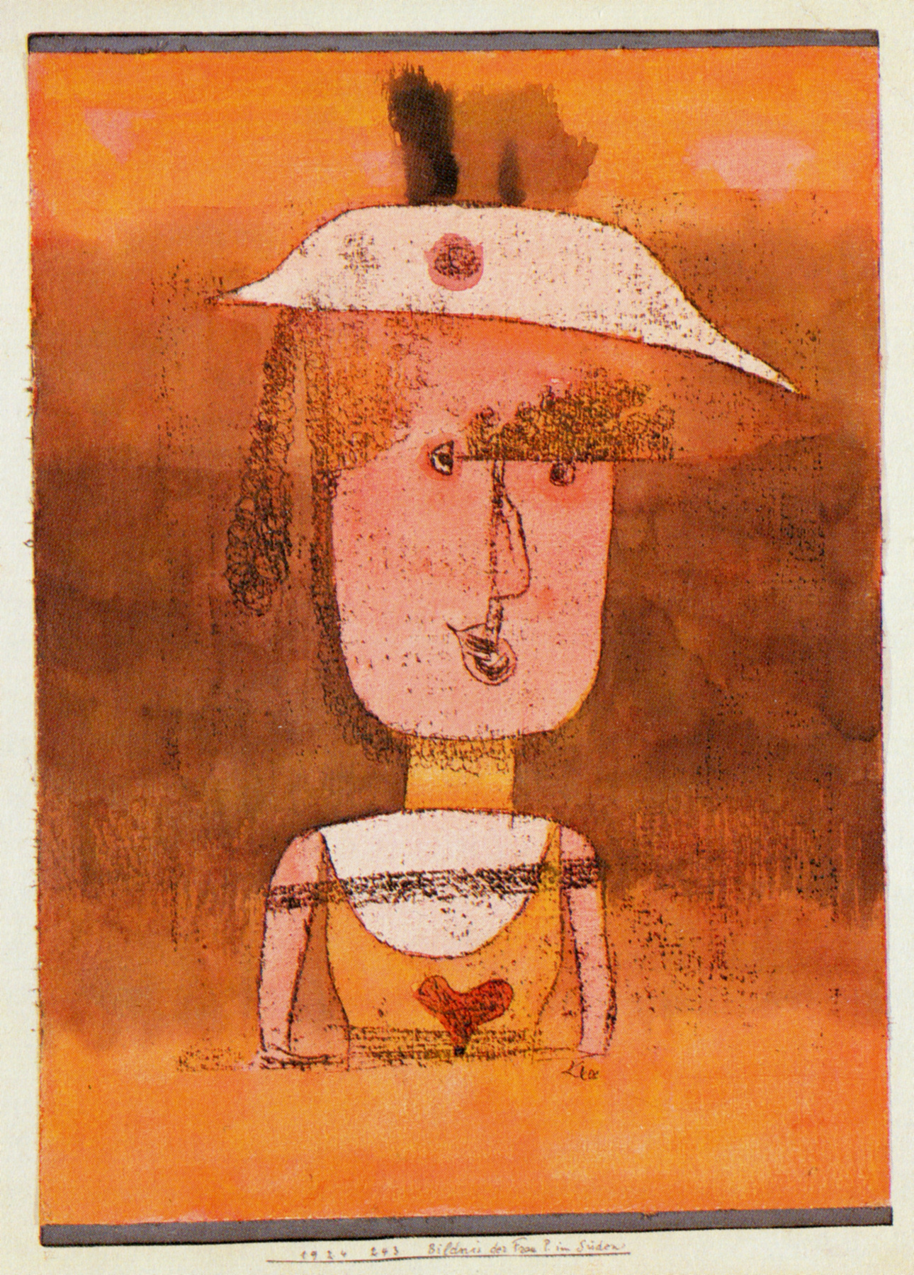 Portrait of Mrs P. in the South by Paul Klee - 1924 - 37.6 × 27.4 cm Solomon R. Guggenheim Museum