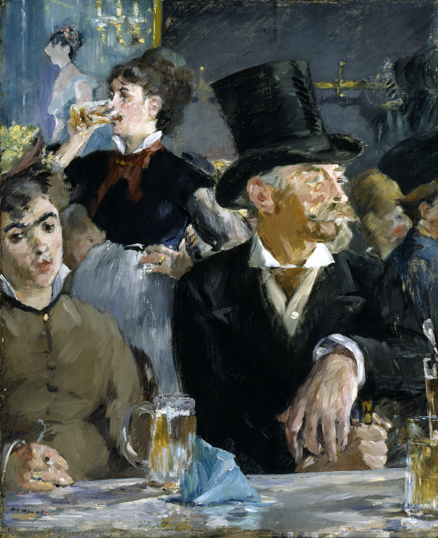 Caféde by Édouard Manet - takriben 1879  - 58 x 47.3 in.  