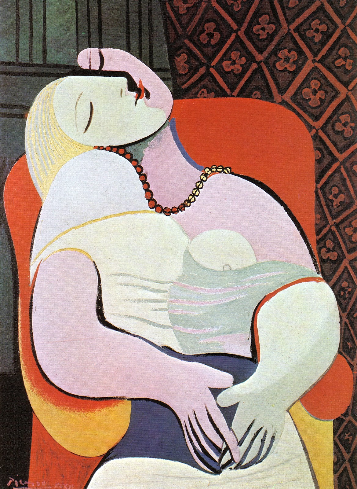 La Rêve (Sen) by Pablo Picasso - 1932 - 130 cm × 97 cm 