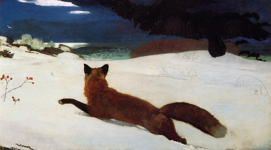 The Fox Hunt by Winslow Homer - 1893 - 96.5 × 174 cm Pennsylvania Academy of the Fine Arts