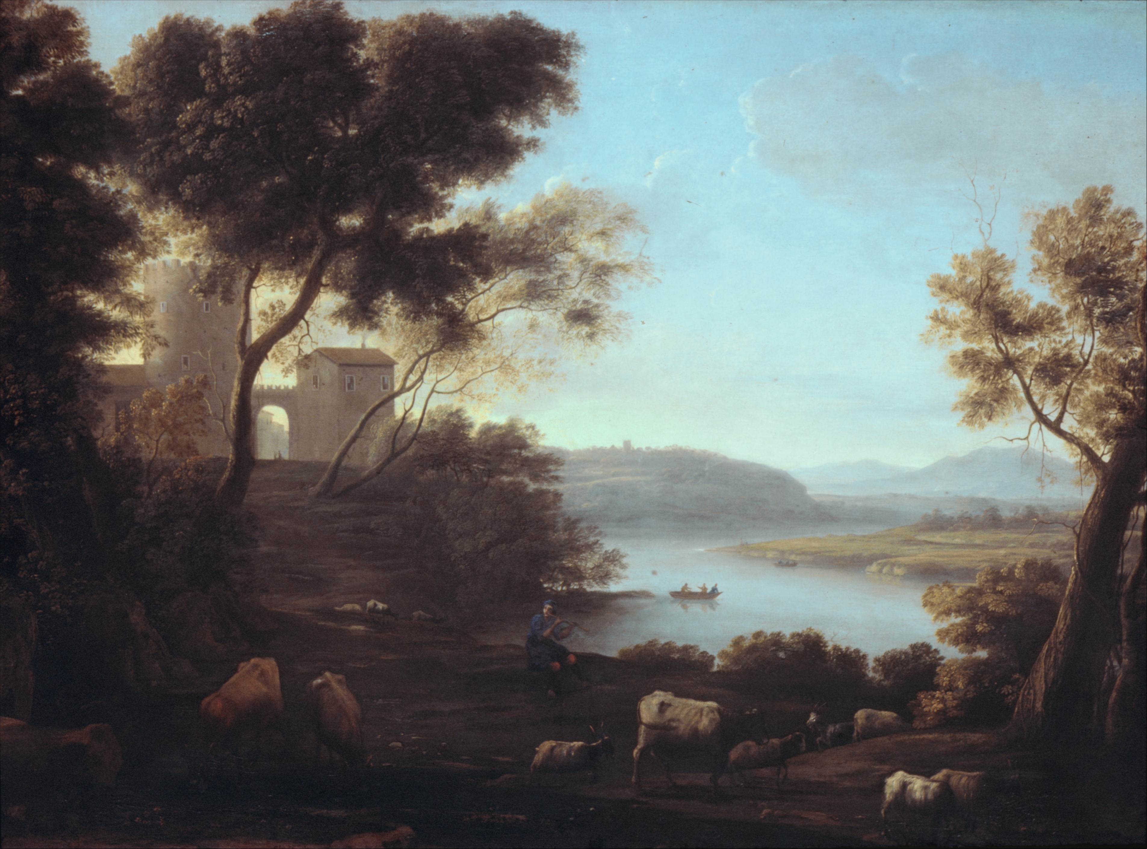 Pastoral Landscape: The Roman Campagna by Claude Lorrain - ca. 1638 - 101.6 x 135.9 cm Metropolitan Museum of Art