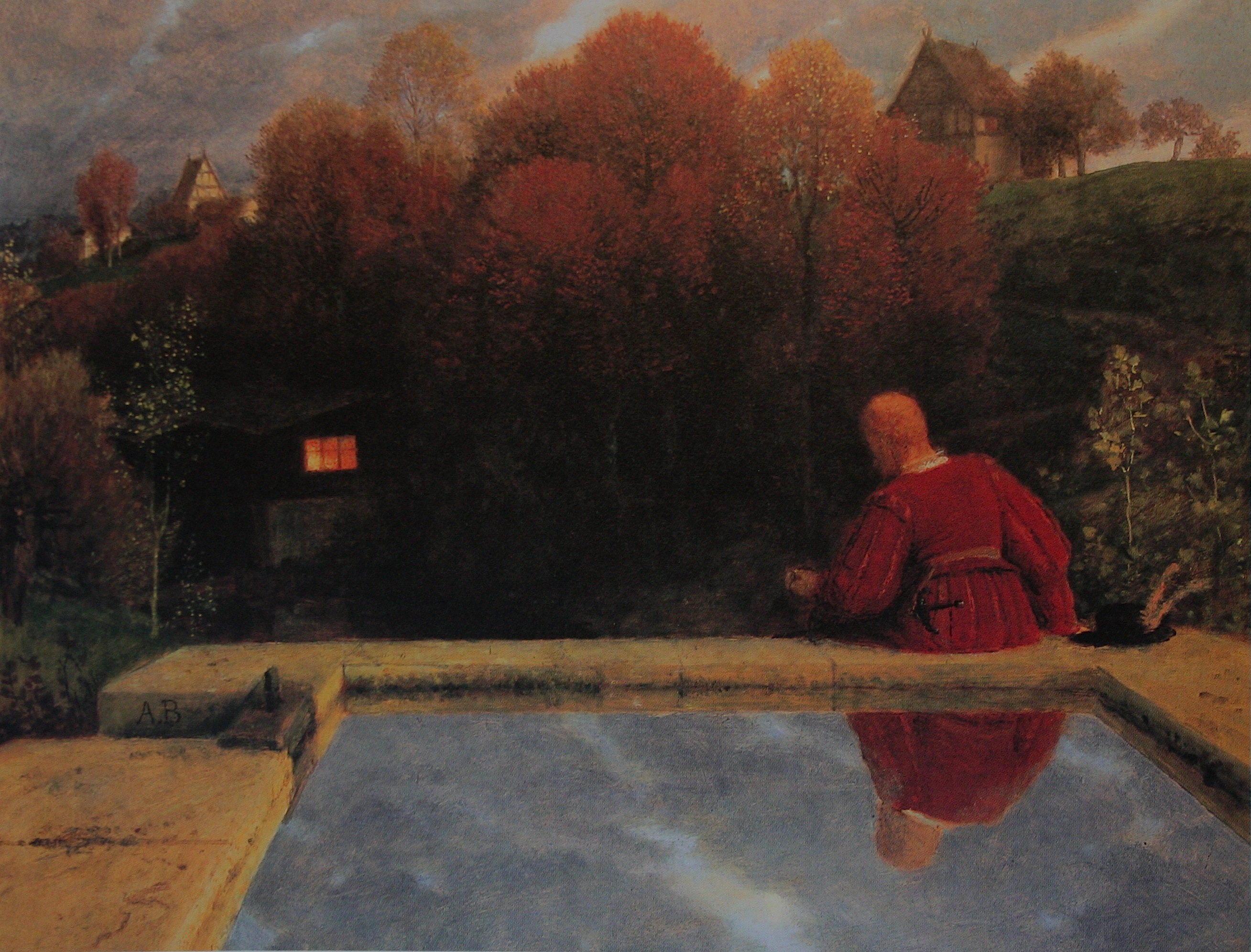 Powrót do domu by Arnold Böcklin - 1887 - 78.5 x 100 cm 