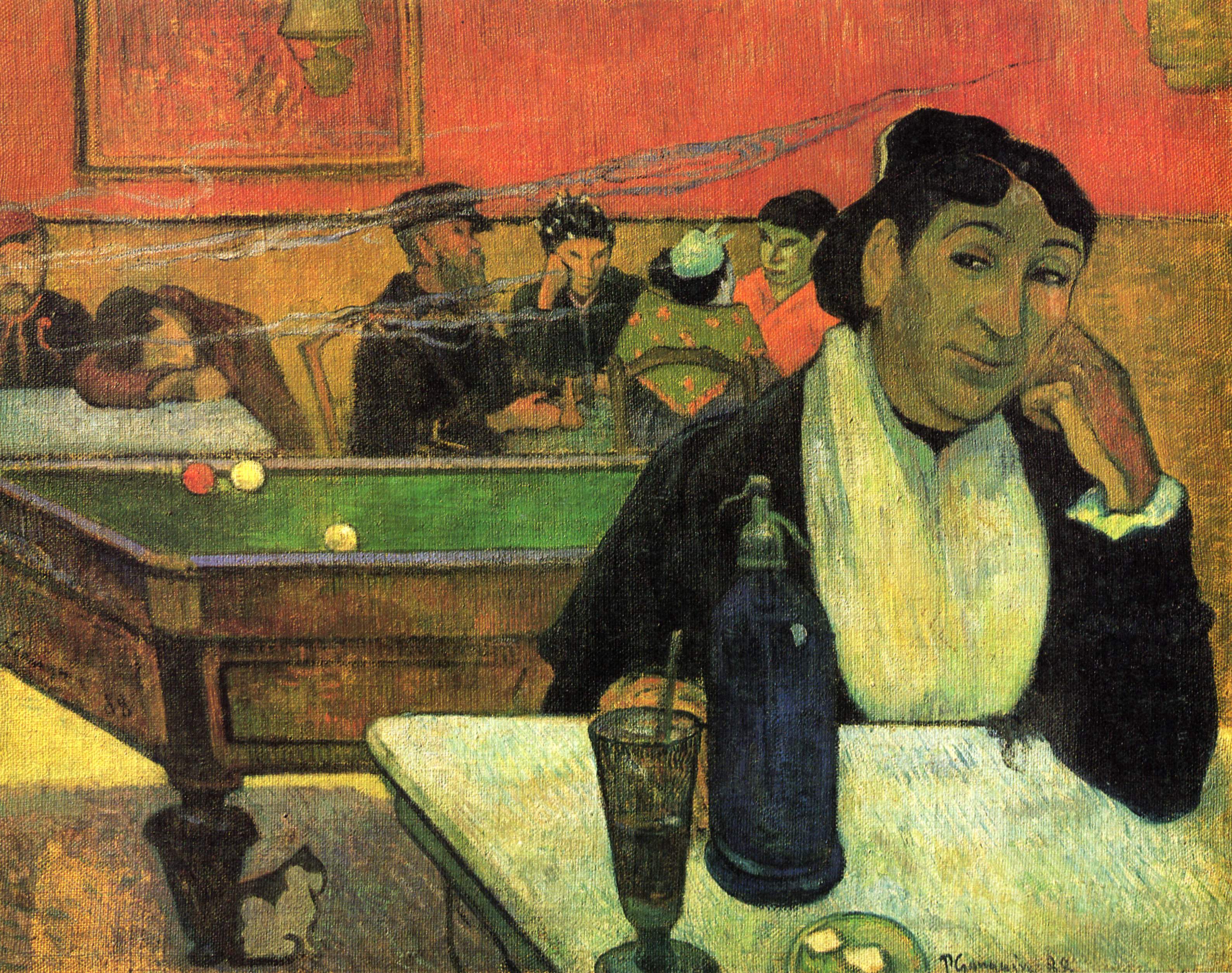 Night Café at Arles by Paul Gauguin - 1888 - 73 x 92 cm The Pushkin Museum of Fine Art