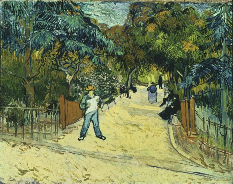 Arles'daki Şehir Parkına Giriş by Vincent van Gogh via