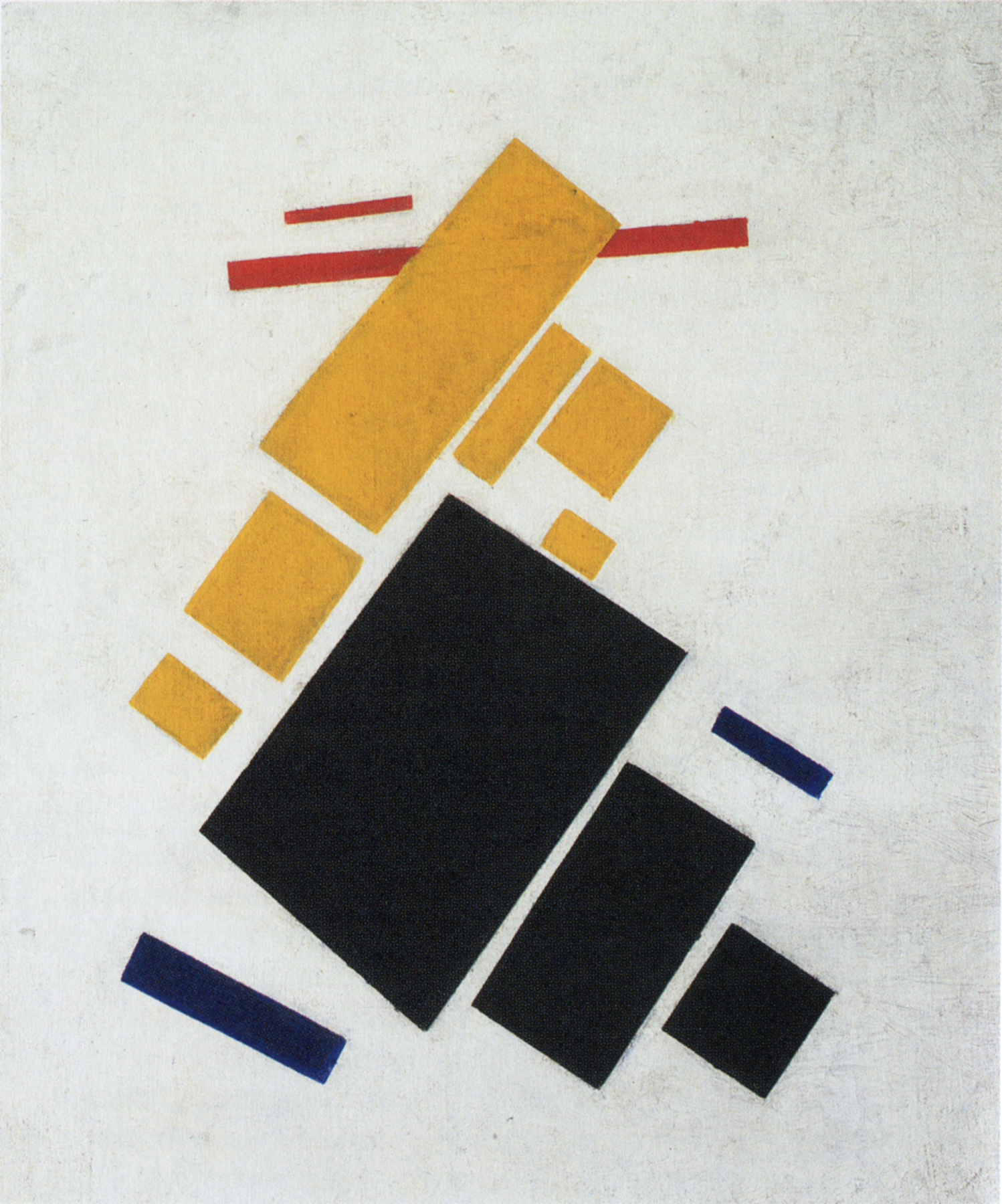 Suprematist Composition: Airplane Flying by Kazimir Malevich - 1915 - 58 x 48 cm Museum of Modern Art