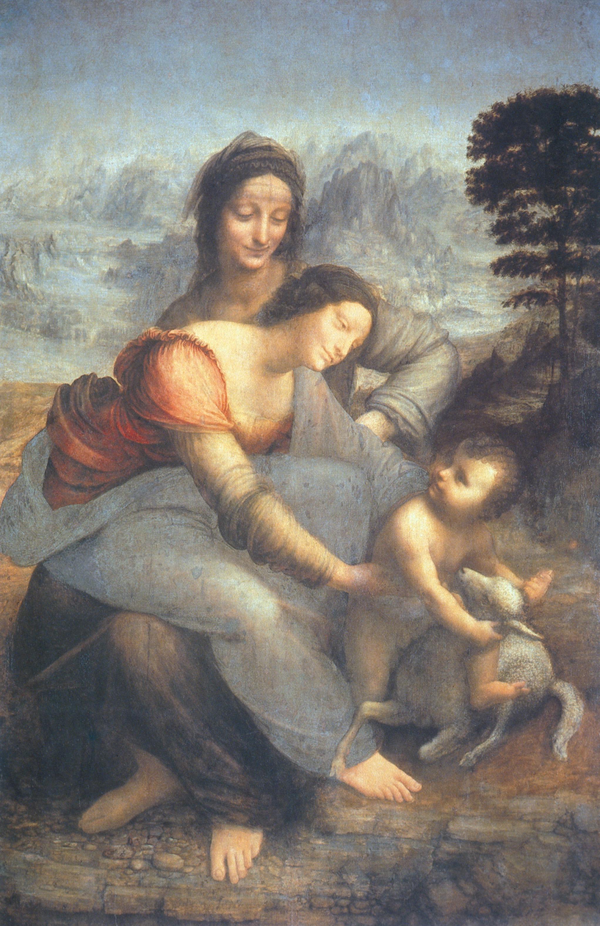 The Virgin and Child with St. Anne by Leonardo da Vinci - ca. 1508 - 168 cm × 112 cm Musée du Louvre