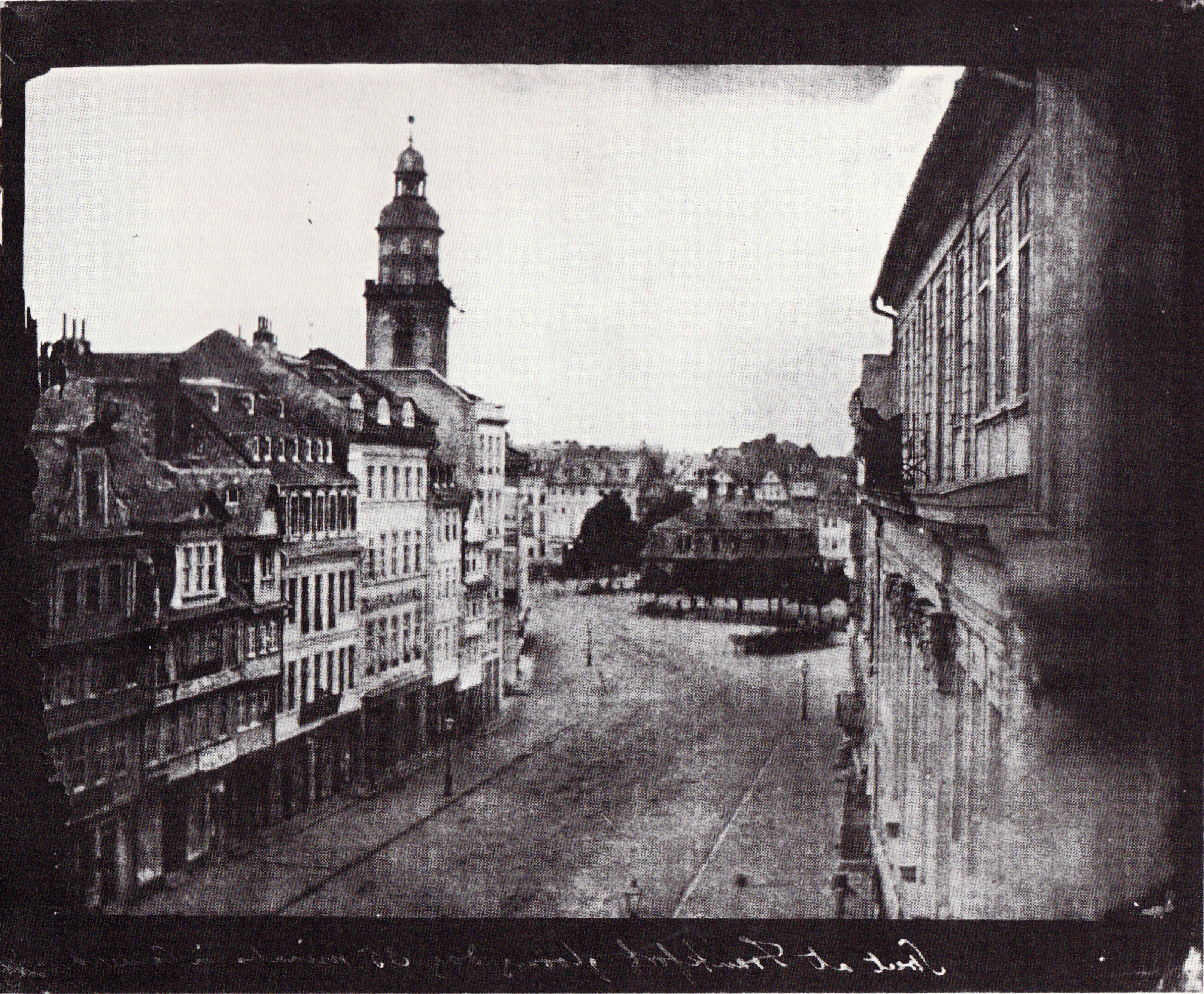 鲁斯彻霍夫酒店窗外的景象 by 亨利 塔尔博特 - 1846 