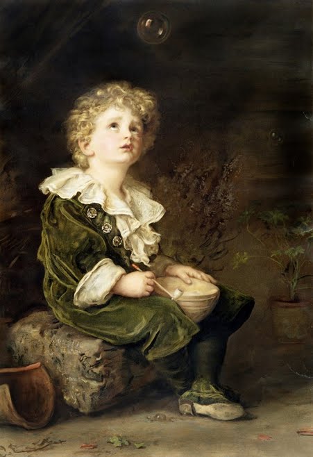 Bąbelki by John Everett Millais - 1886 - 70 x 46 cm 