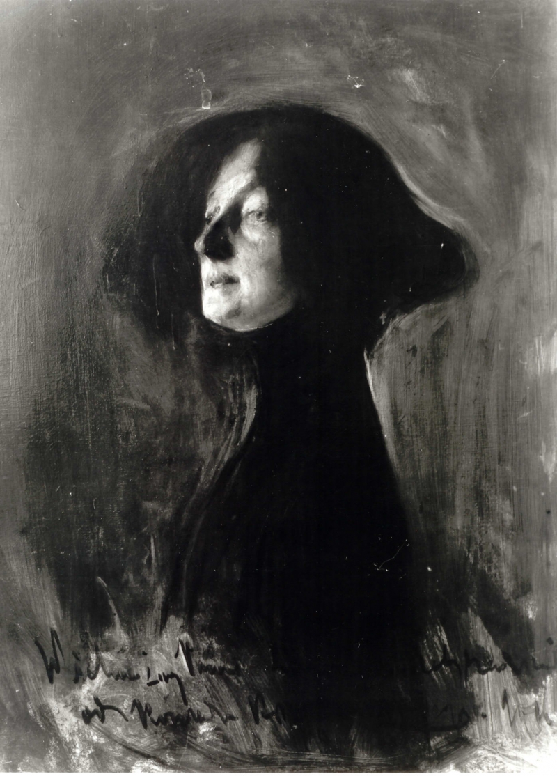 Portrait de Dagne Juel Przybyszewska by Konrad Krzyżanowski - 1901 - - Perdue pendant la Seconde Guerre mondiale