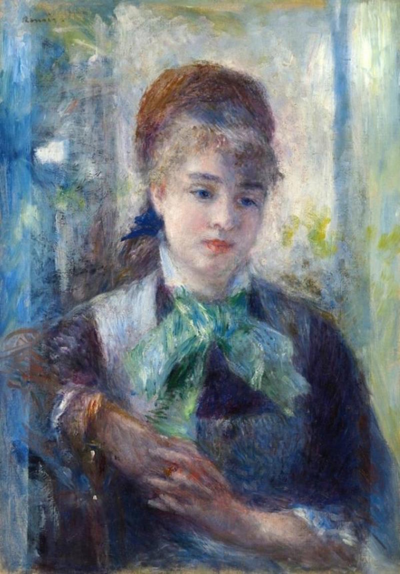 Portret van Nini Lopez by Pierre-Auguste Renoir - 1876 - 39 x 54 cm 