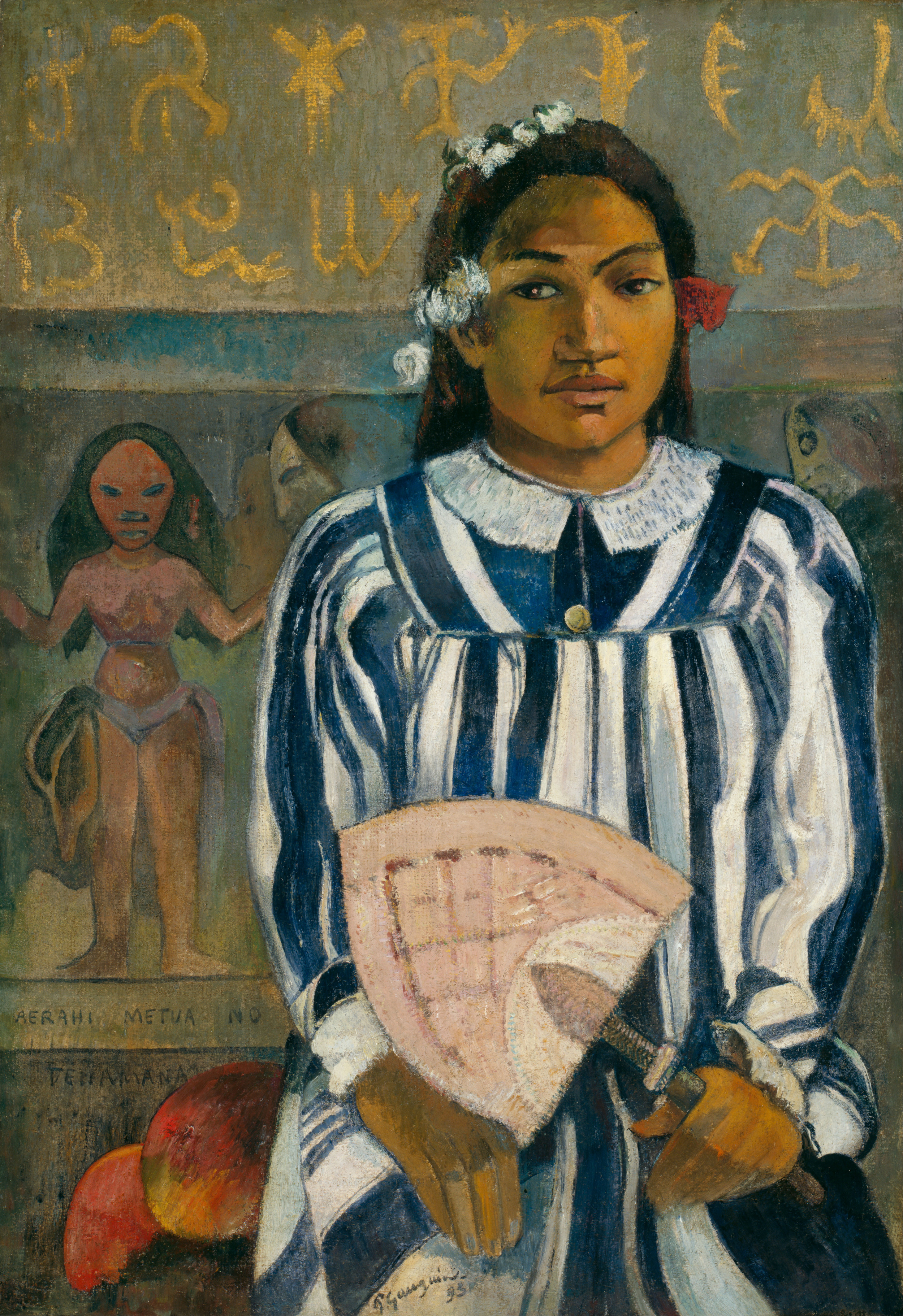 蒂哈阿瑪拉有很多父母 by Paul Gauguin - 1893 - 76.3 × 54.3 cm 