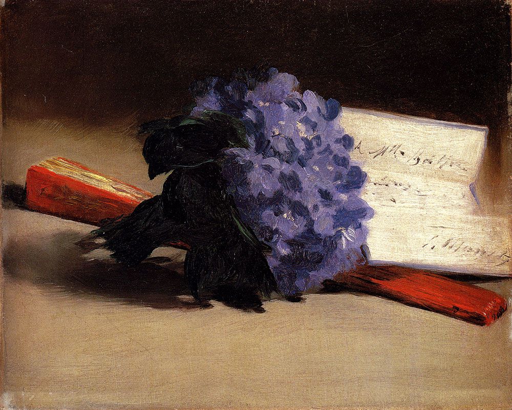 Фиалки. by Édouard Manet - 1872 - 27 x 22 cm 