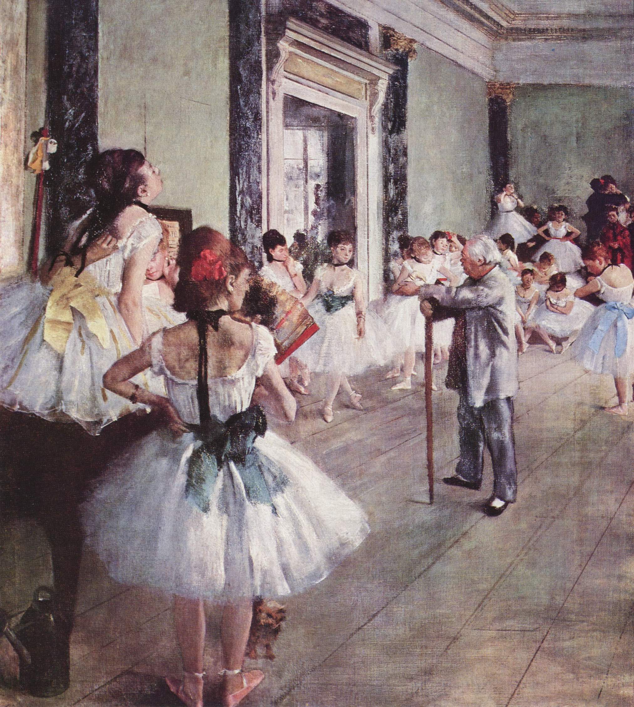 Μάθημα χορού by Εντγκάρ Ντεγκά - 1875 - 85 × 75 εκ. 