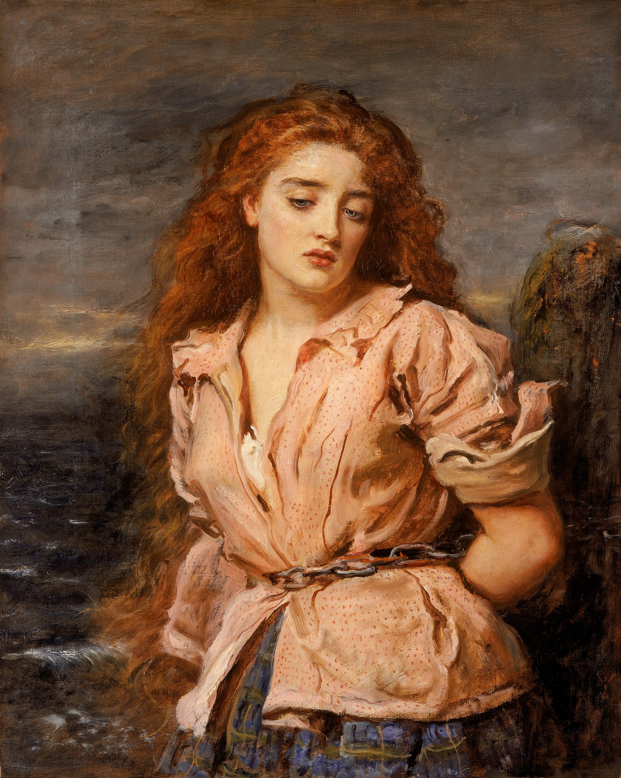 The Martyr of the Solway by John Everett Millais - 1871 - 70.5 × 56.5 cm Walker Art Gallery