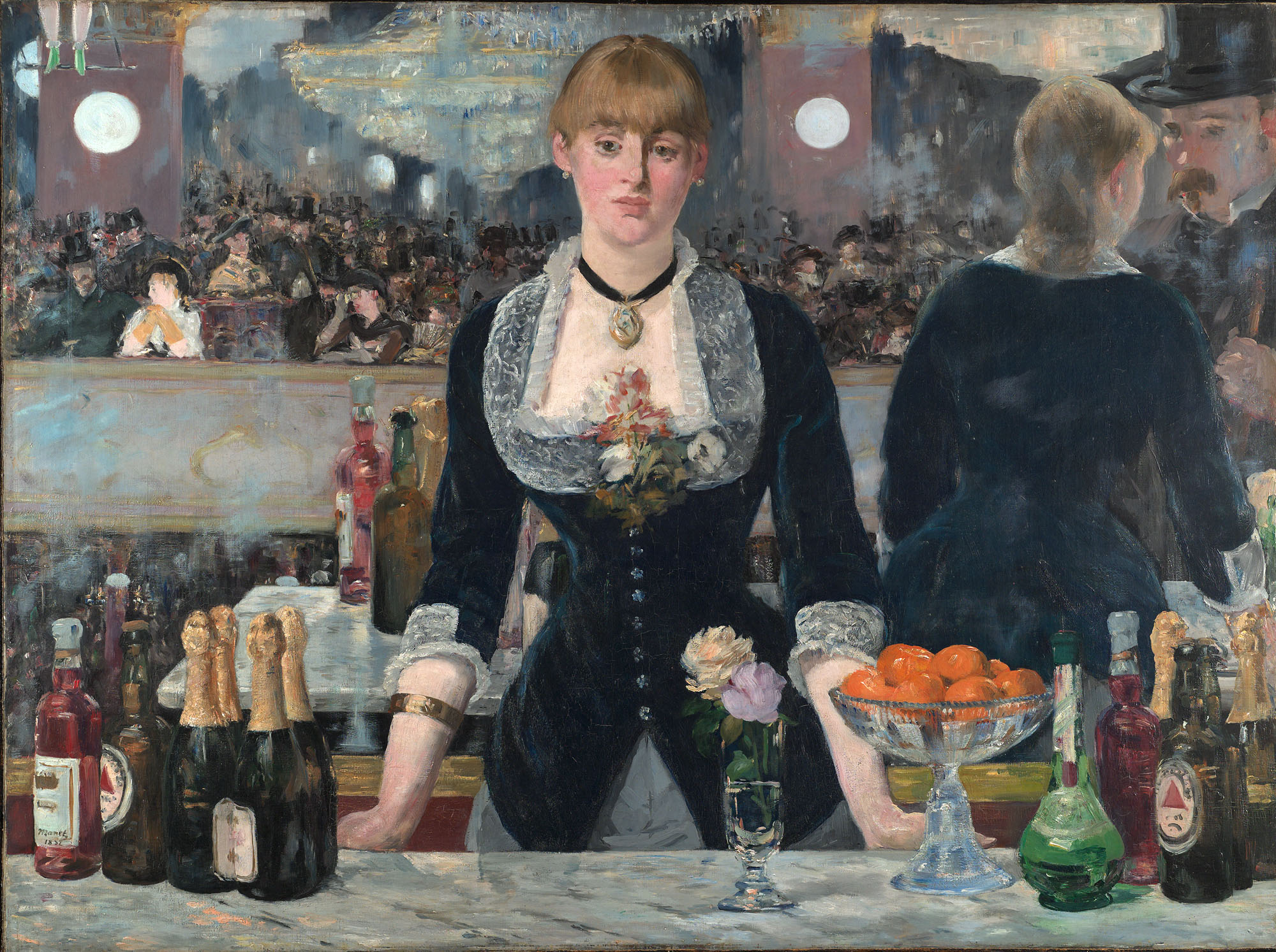 A Bar at the Folies-Bergére by Édouard Manet - 1882 - 96 x 130 cm The Courtauld Gallery