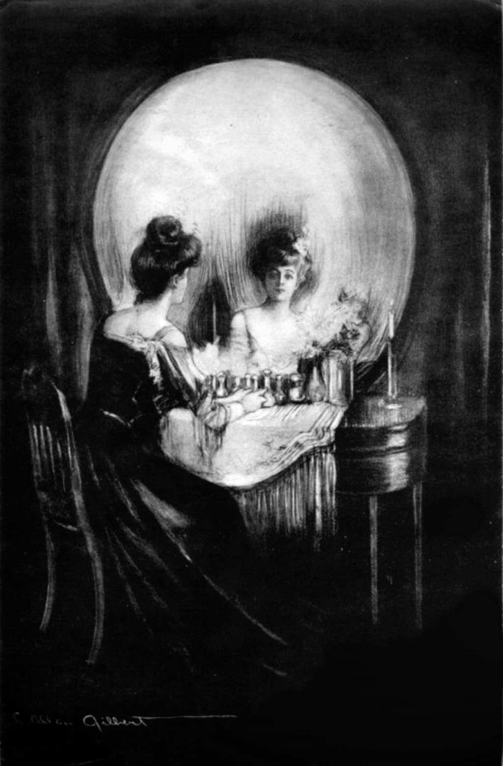 Tudo é Vaidade by Charles Allan Gilbert - 1892 coleção privada