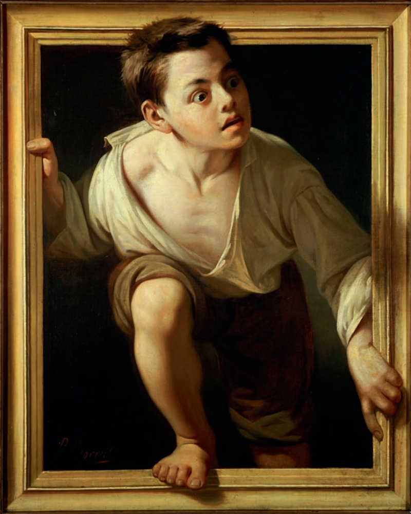 逃离批评 by 佩雷 · 博雷尔 · 德尔 · 卡索 - 1874 - 75,7 x 61 cm 