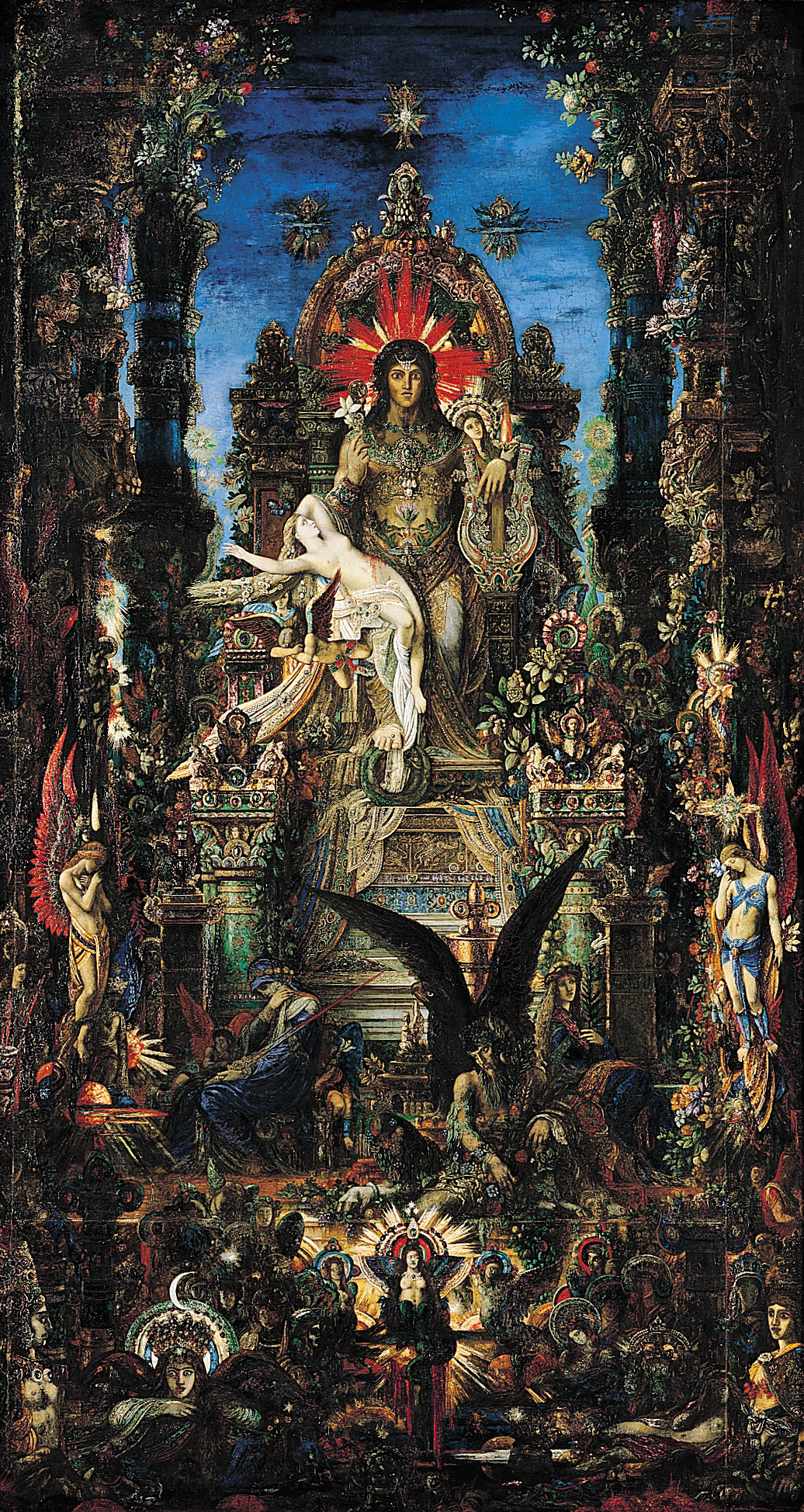 جوبيتر و سيميل by Gustave Moreau - 1896 - 2.13 م × 1.18 م 