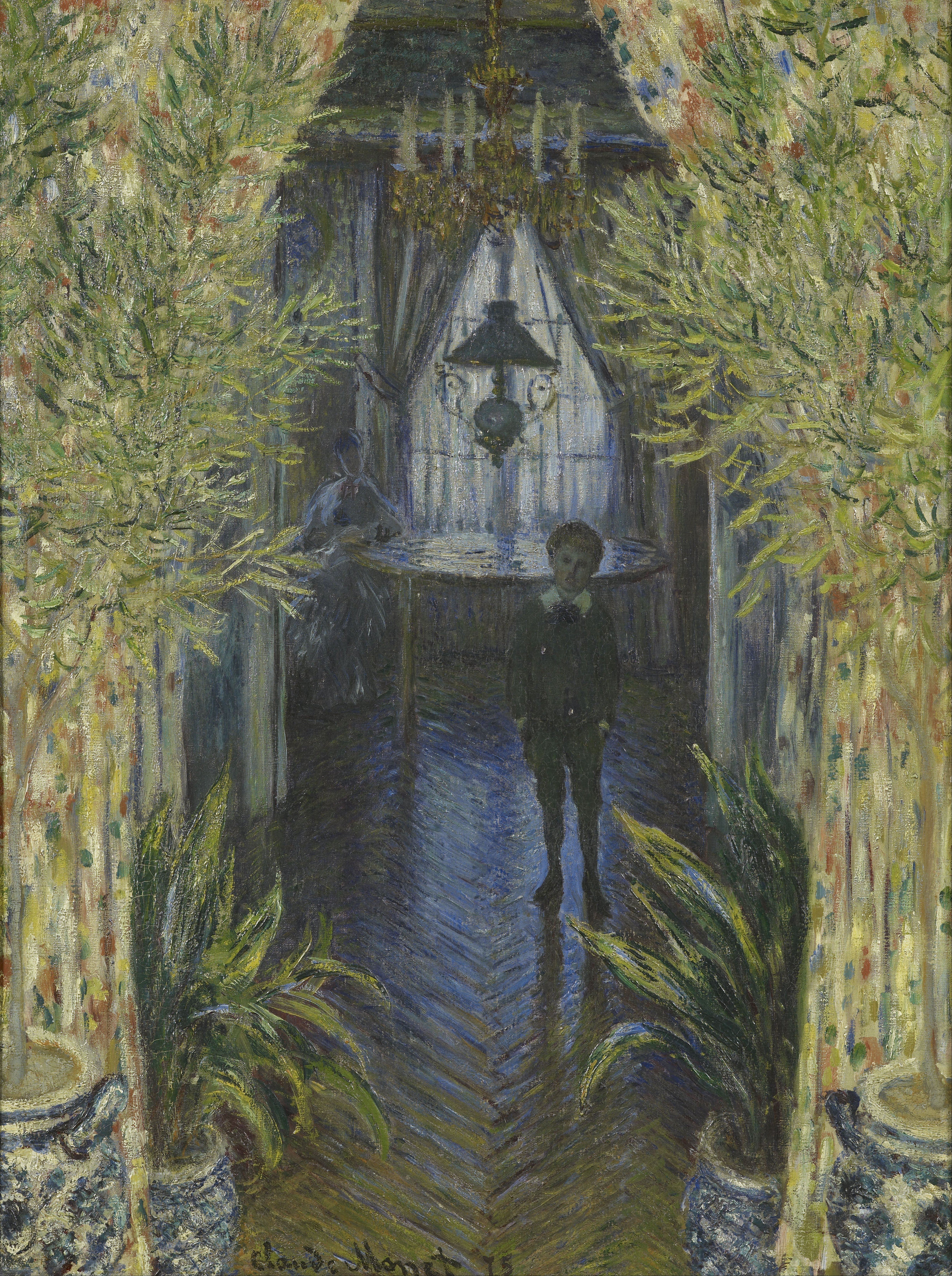 Een hoek van de woning by Claude Monet - 1875 - 60 x 81 cm 