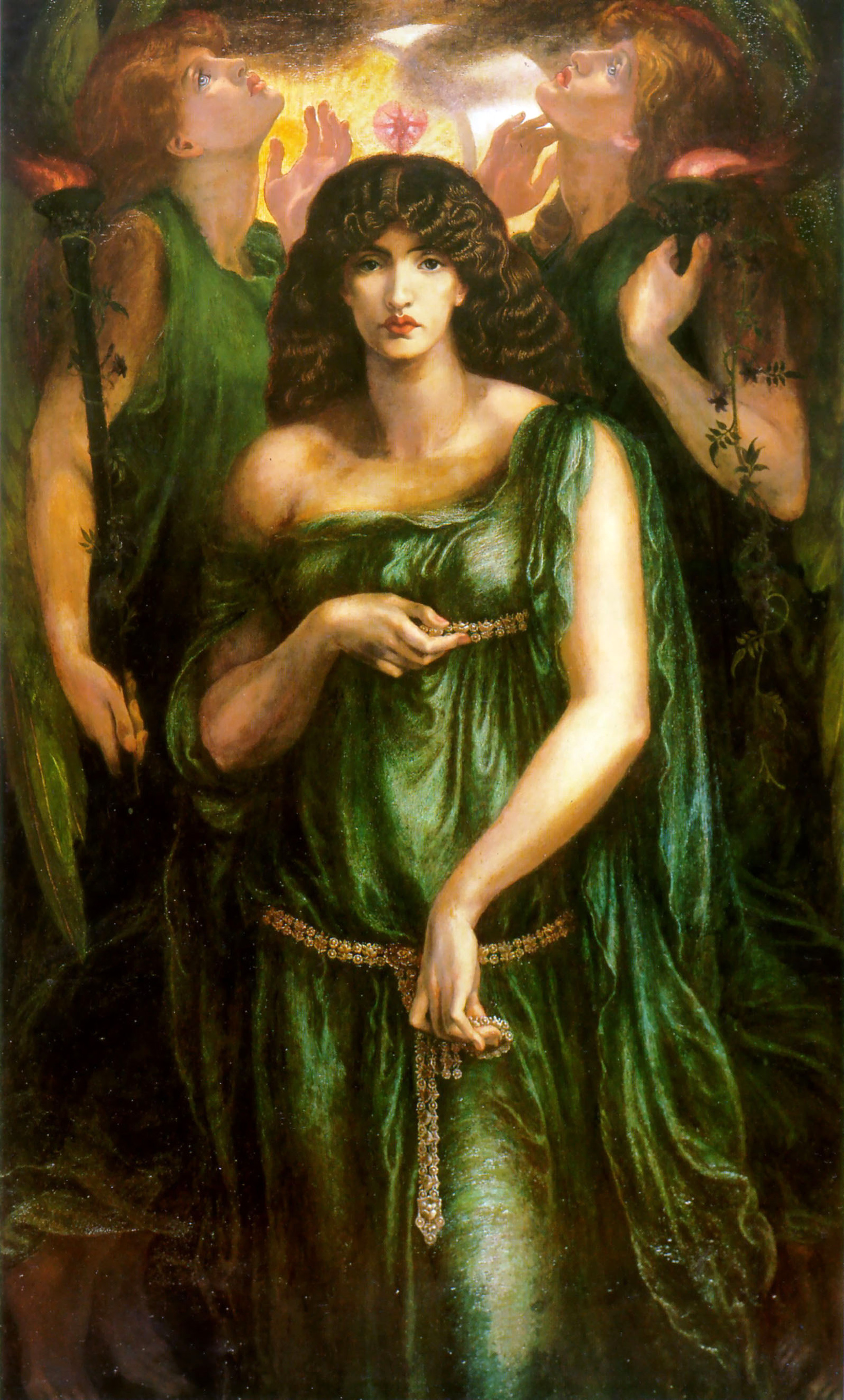 عشتار السورية by Dante Gabriel Rossetti - 1877 - 185 × 109 سم 