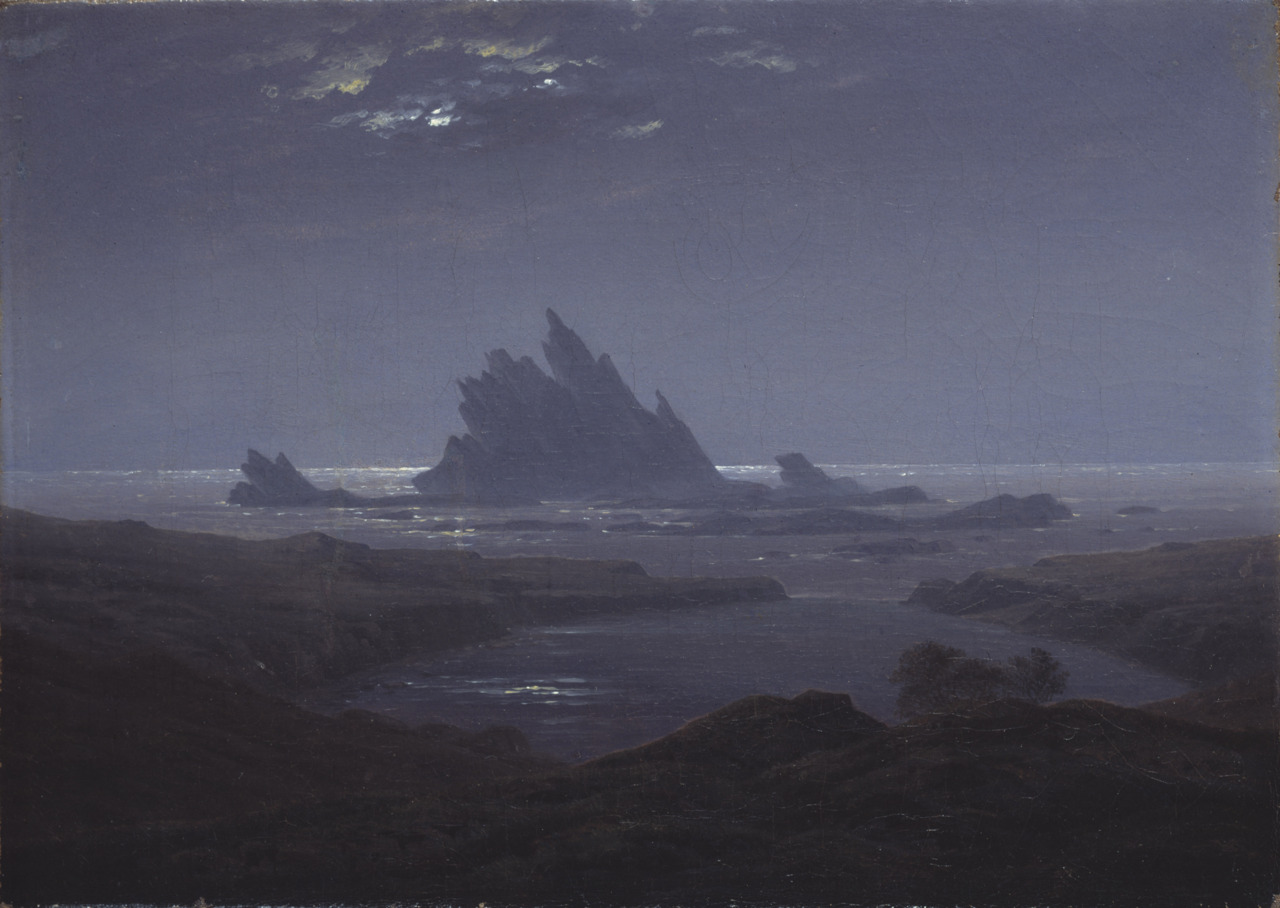 Przybrzeżna skała by Caspar David Friedrich - c.1825 - 31 cm x 22 cm 